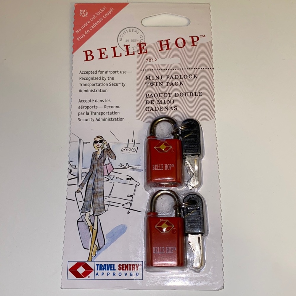 Twin pack of luggage locks